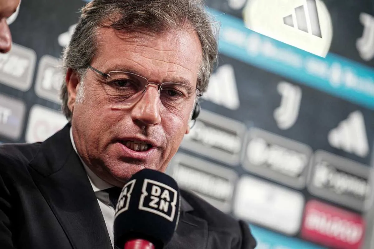 Crollo Juve a Firenze, Giuntoli: “Avanti con Thiago Motta…”